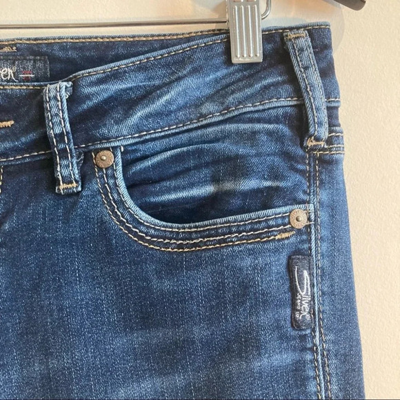 SILVER JEANS Sz 30 x  33 Suki Slim Boot Cut Jeans - Picture 2 of 8